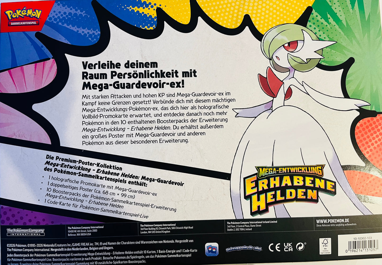Pokémon Premium-Poster-Kollektion Erhabene Helden: Mega-Guardevoir (Deutsch)