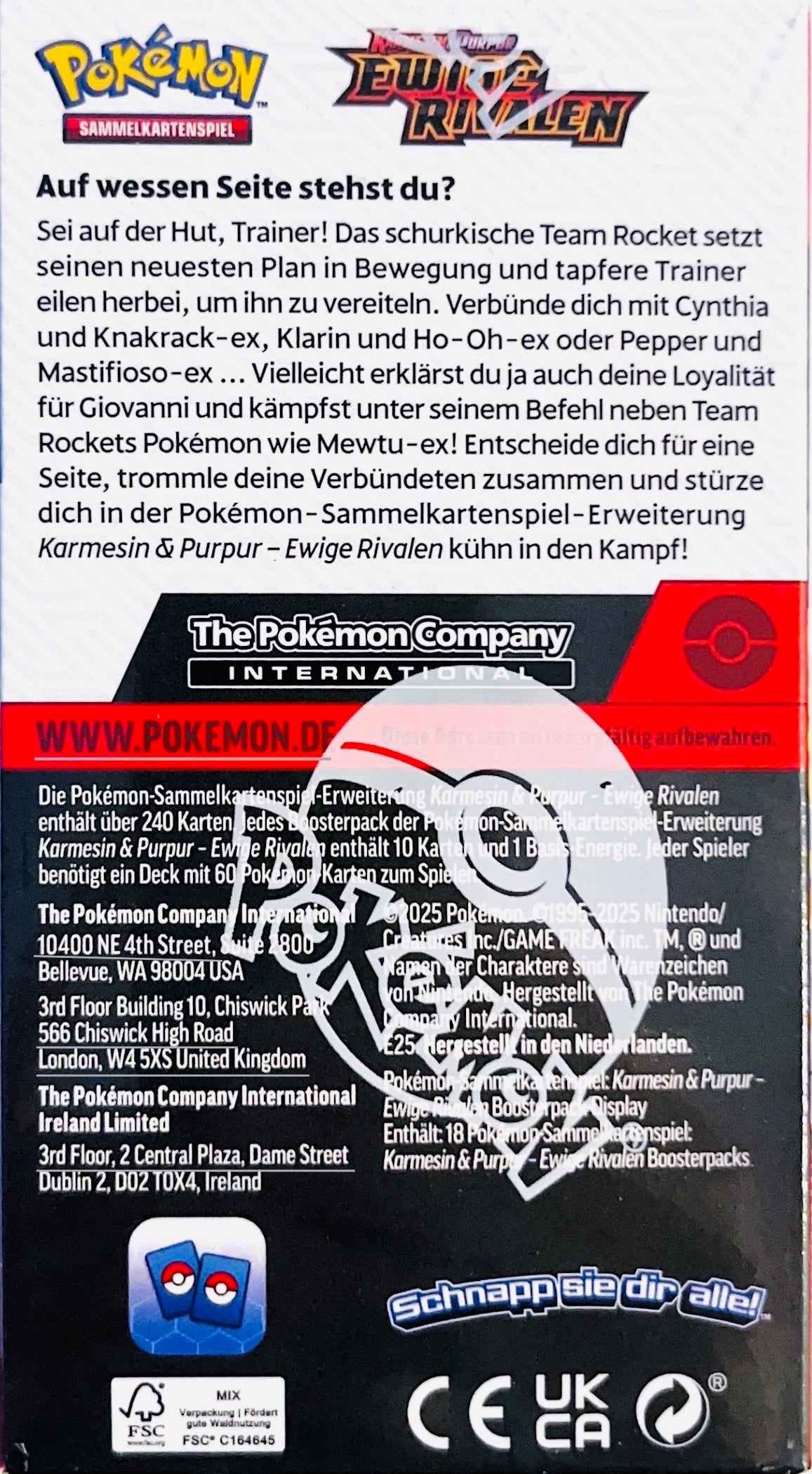 Pokémon Karmesin & Purpur – Ewige Rivalen Booster-Display (18 Booster) (Deutsch)