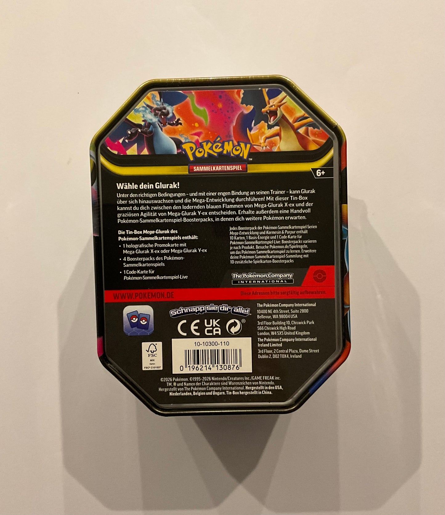 Pokémon Tin-Box Mega Glurak X