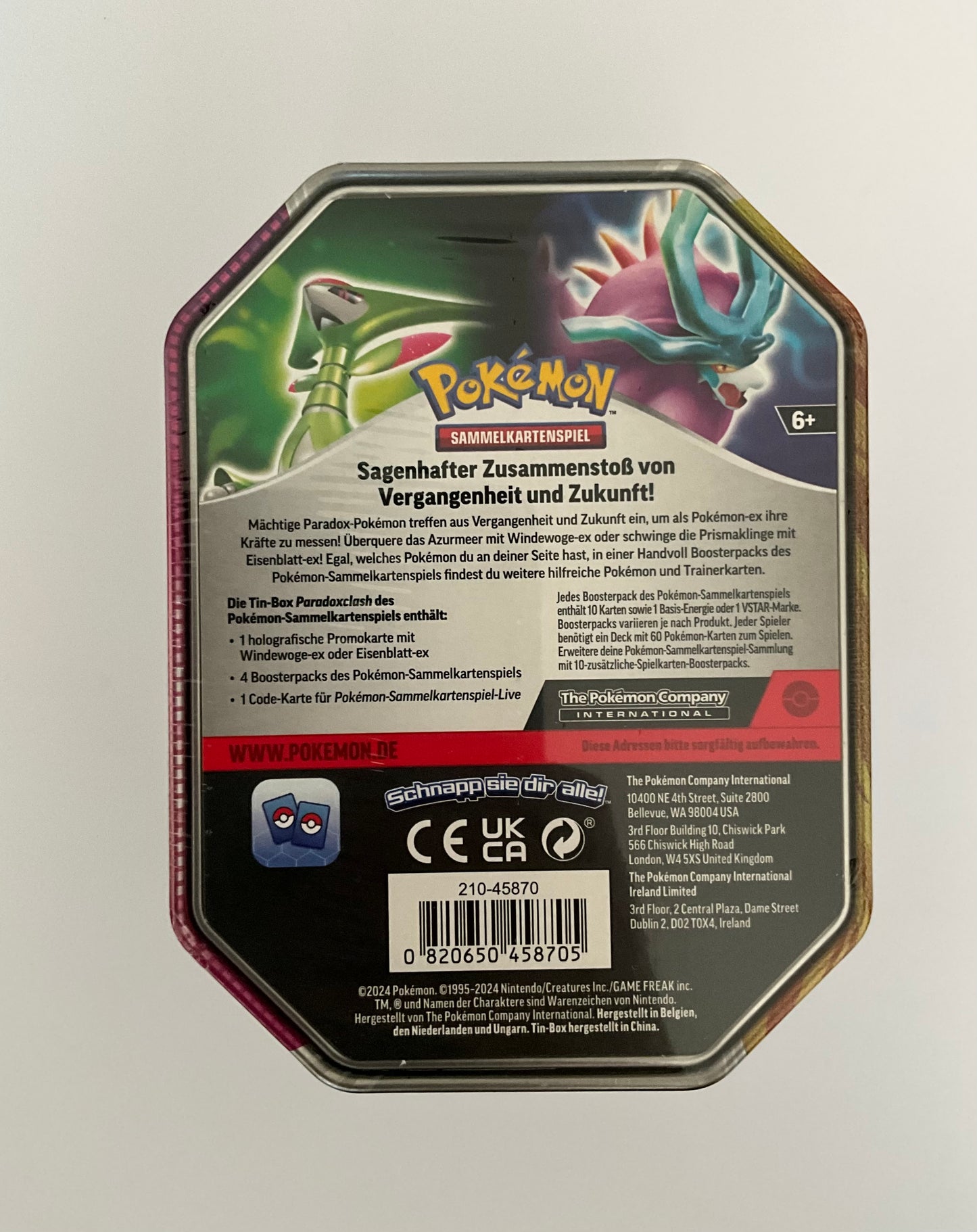 Pokémon Tin-Box Paradoxclash Deutsch