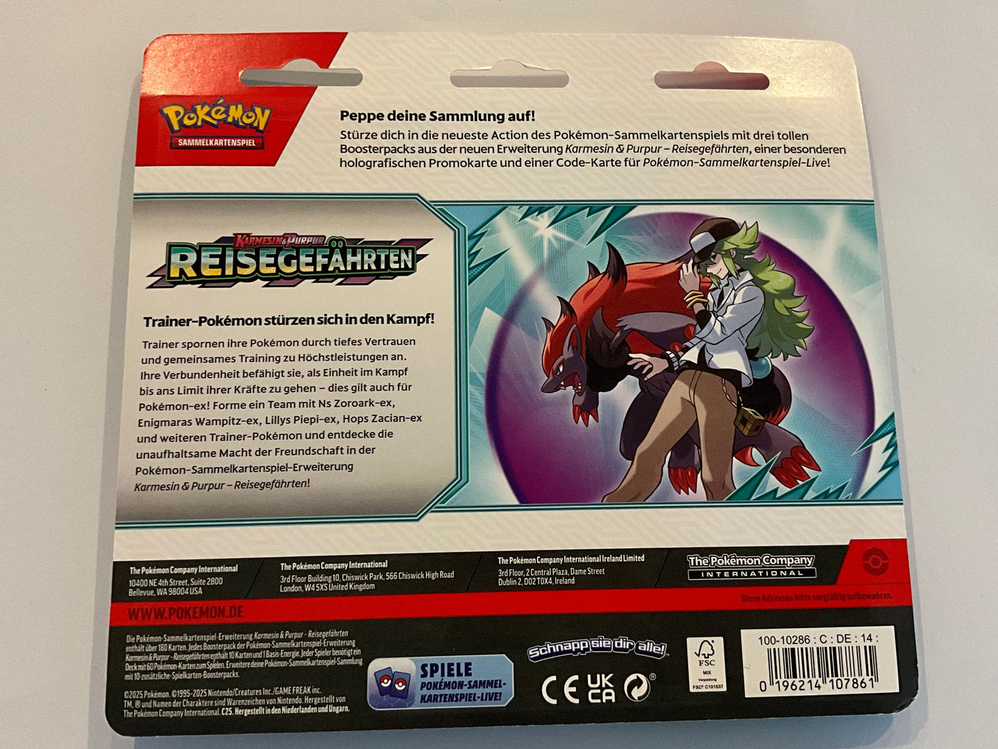 Pokémon Karmesin & Purpur – Reisegefährten 3-Pack Blister Deutsch OVP Sealed