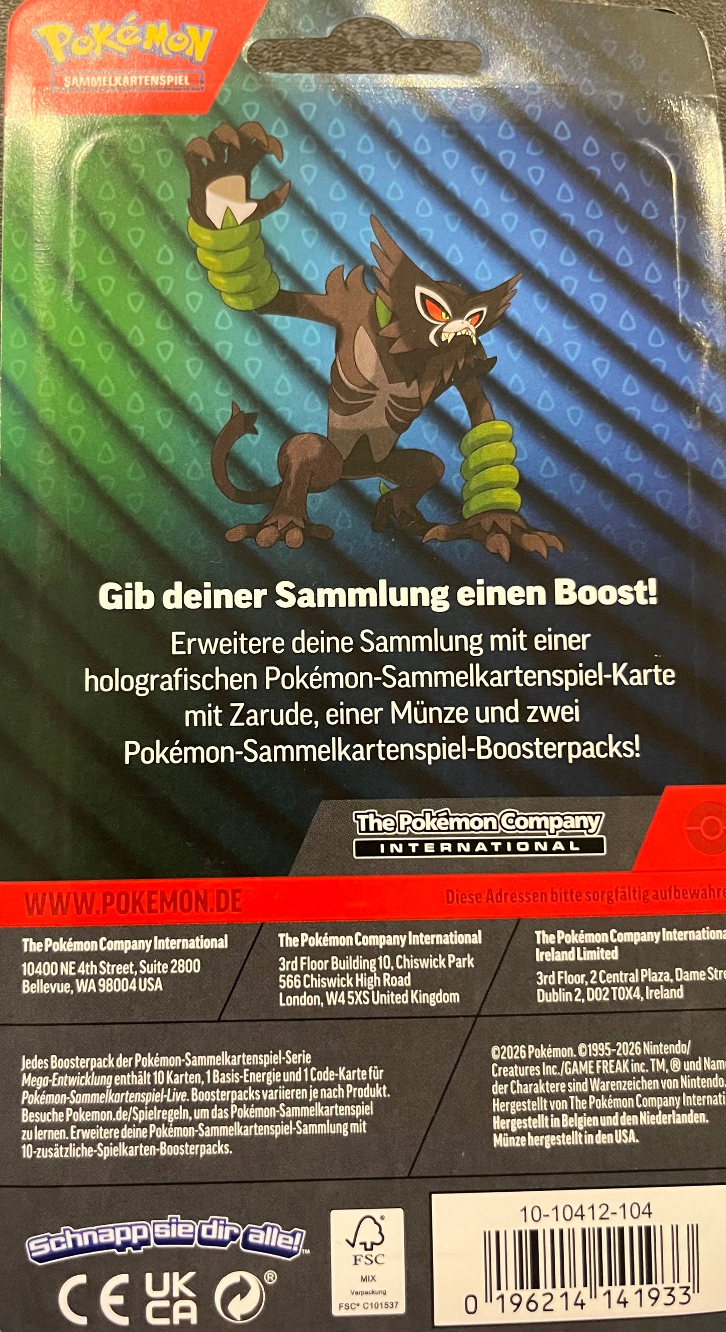 Pokémon 2-Pack Blister August 2026 – Zarude Promo (Deutsch)
