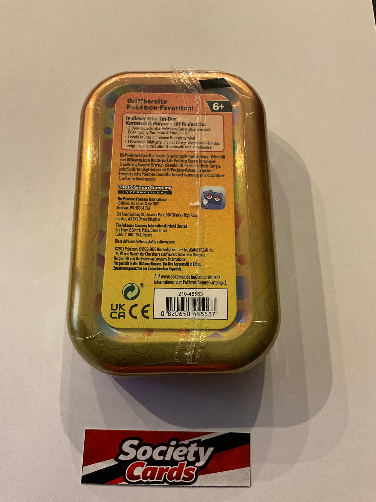 Pokémon Karmesin & Purpur – 151 Mini-Tin Dragoran (Deutsch)