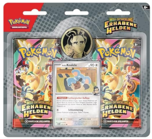 Pokémon Erhabene Helden Aokis Koalelu 2-Pack Blister Deutsch OVP Sealed