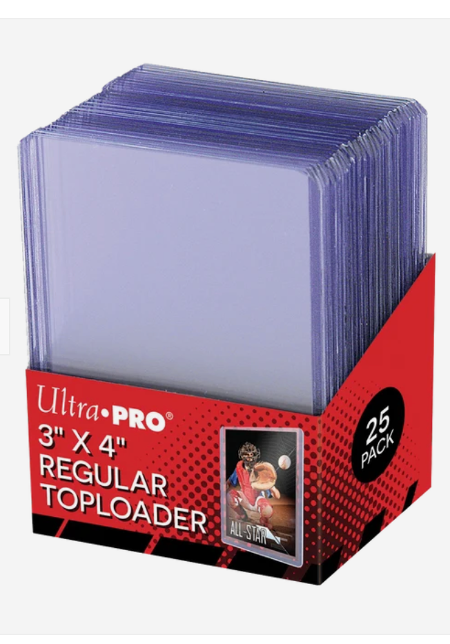 Original Ultra PRO 3" x 4" Regular Toploader – 25 Stück
