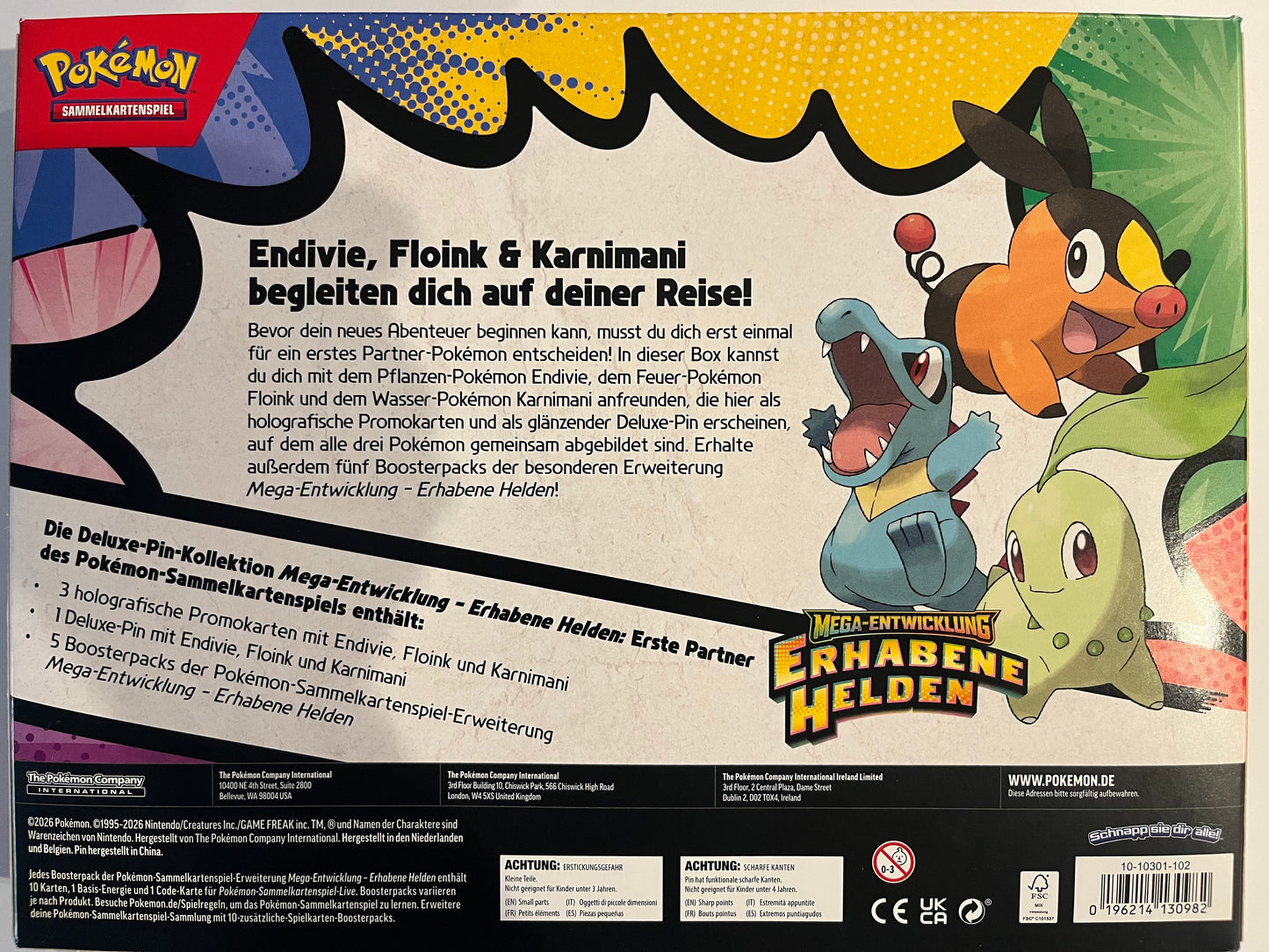 Pokémon Deluxe-Pin-Kollektion Deutsch – Exklusive Promokarte, Sammler-Pin & Boosterpacks