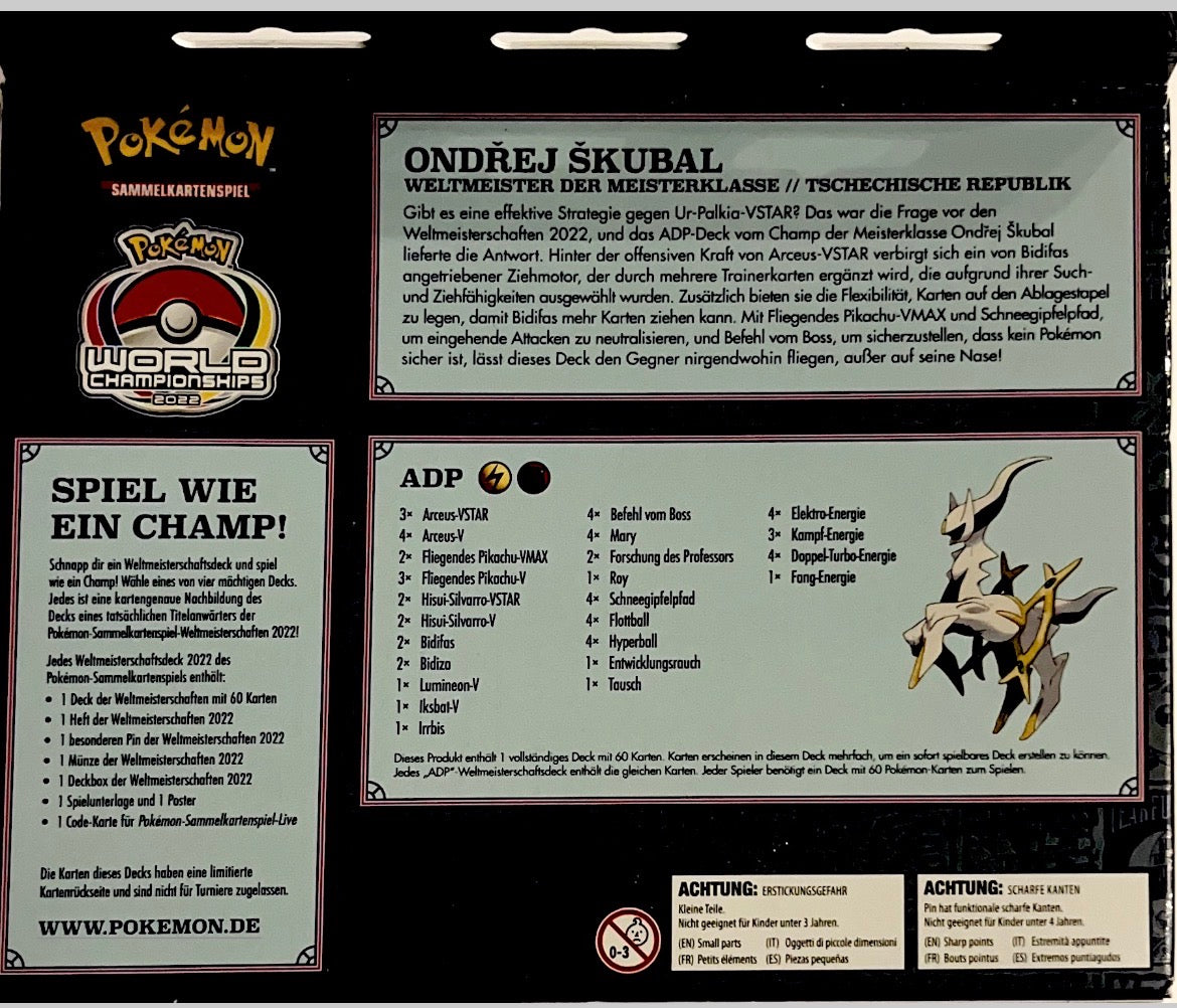 Pokémon Weltmeisterschaftsdeck 2022 Ondrej Skubal (Deutsch)