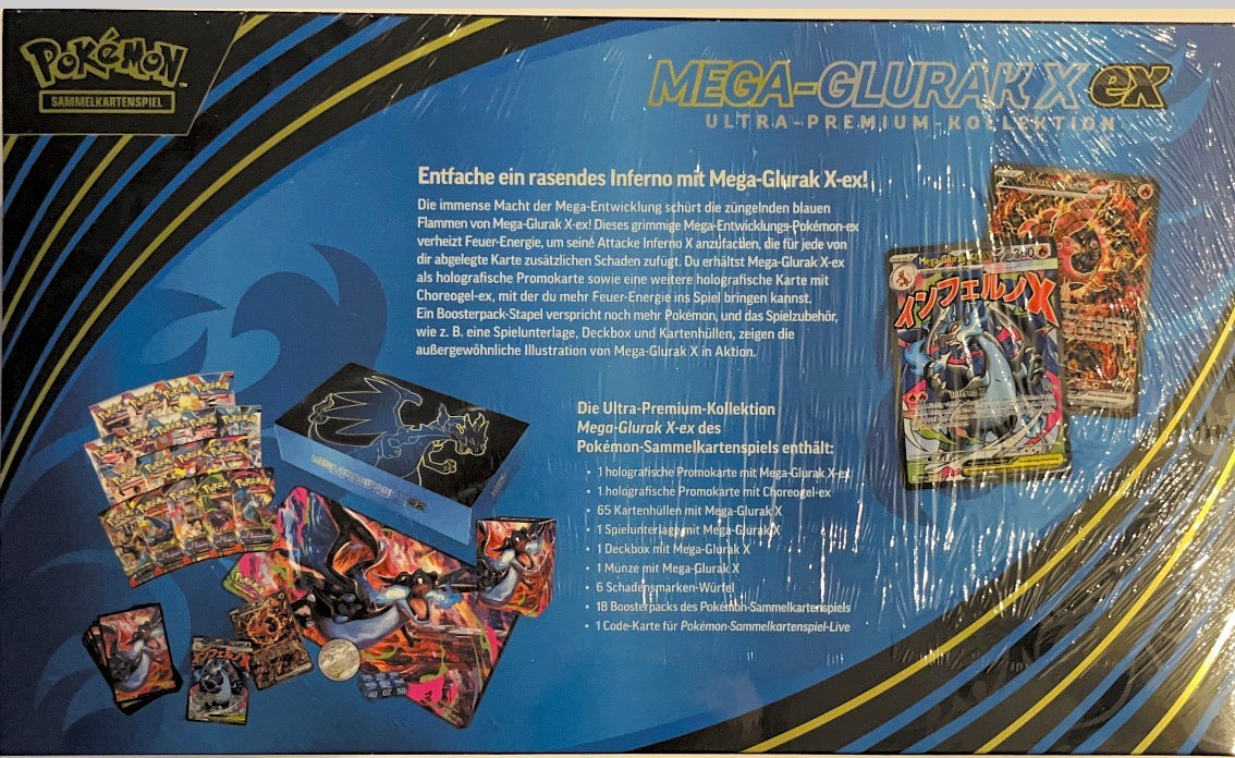 Pokémon Ultra Premium Kollektion Mega-Glurak X-ex Deutsch OVP Sealed | Pokémon TCG