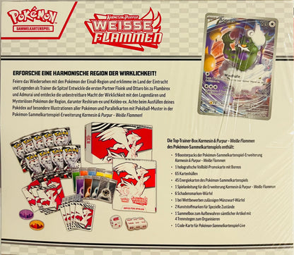 Pokémon Karmesin & Purpur Weiße Flammen Top-Trainer-Box (Deutsch)