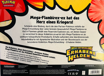 Pokémon Mega-Flambirex-ex Kollektion Erhabene Helden (Deutsch)