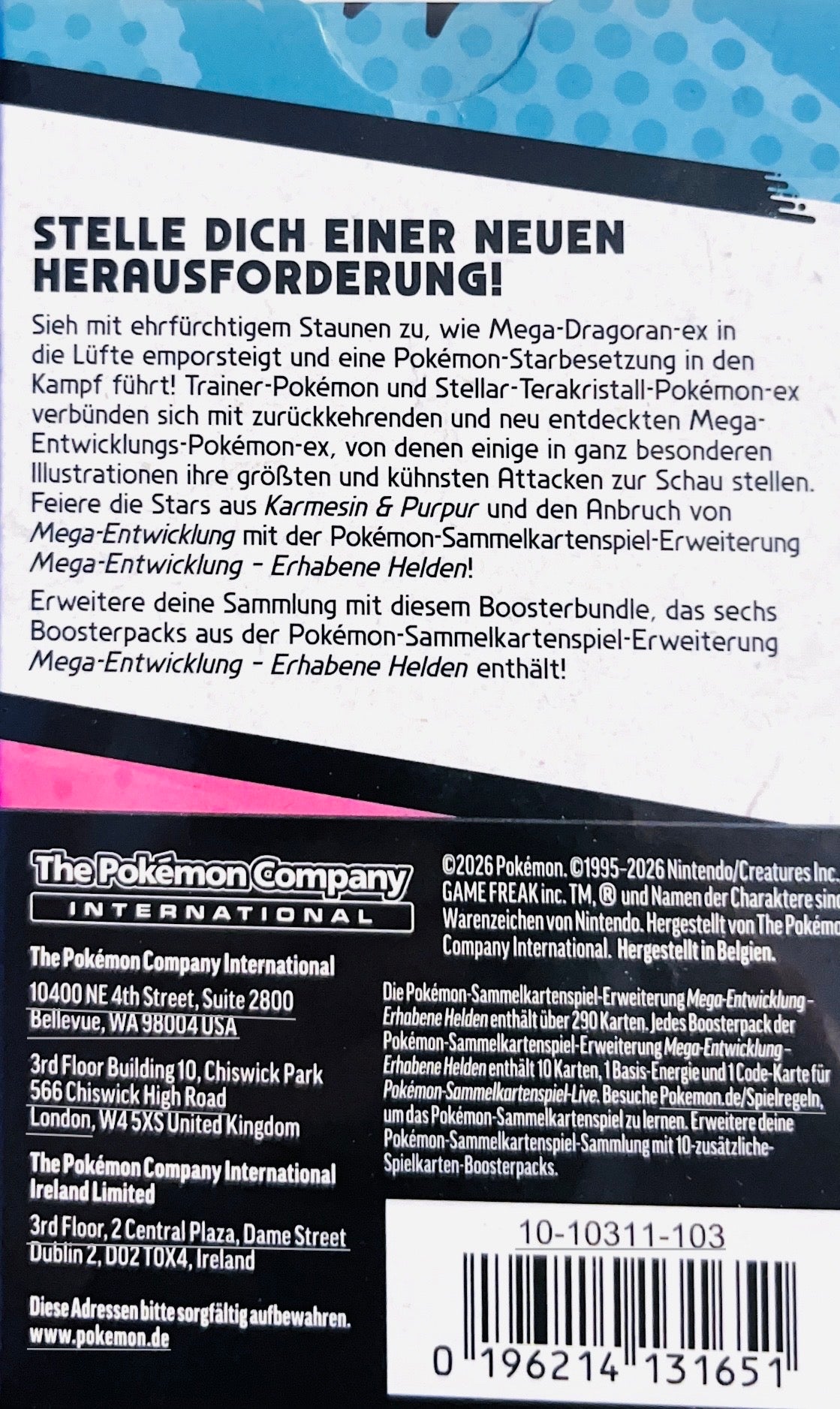 Pokémon Erhabene Helden Booster Bundle Deutsch OVP Sealed TCG Sammelbox