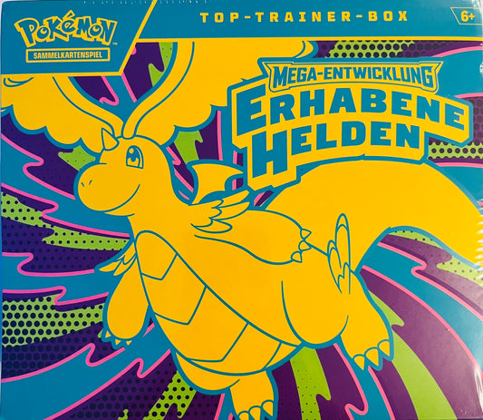 Pokémon Erhabene Helden Top Trainer Box ETB Deutsch OVP Sealed TCG Sammelbox