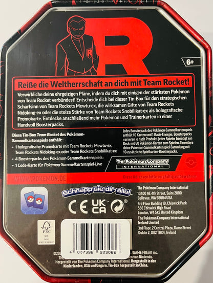 Pokémon Team Rockets Mewtu-ex Tin Box Deutsch OVP Sealed | Pokémon TCG