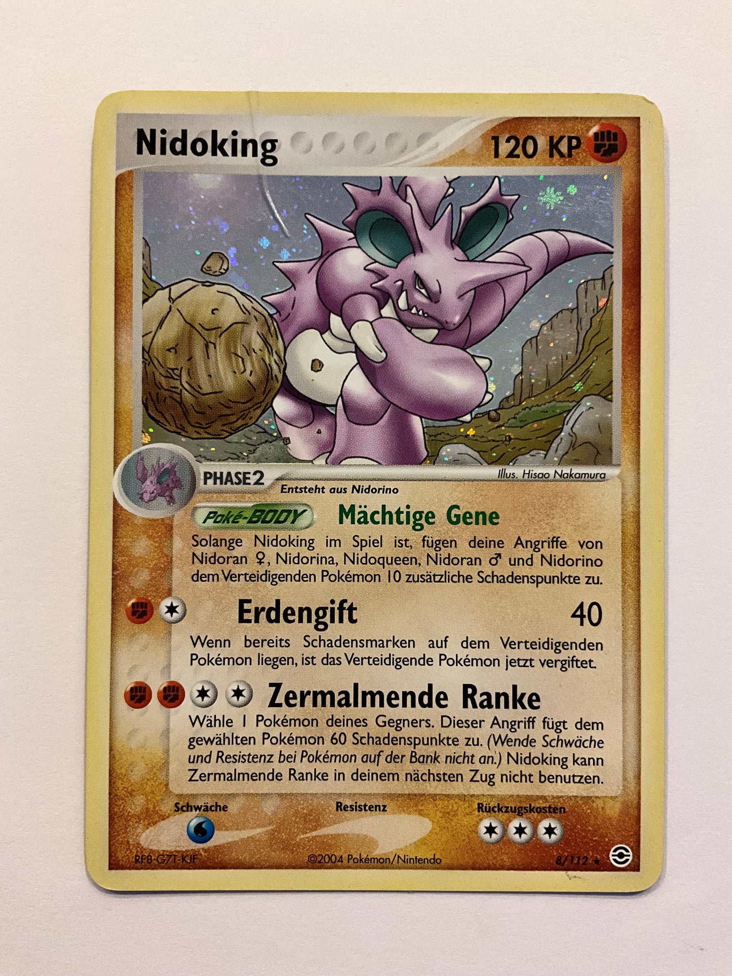 Nidoking Holo EX Feuerrot & Blattgrün  8/102 PL DE