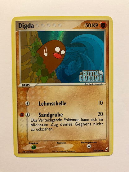 Digda Reverse Holo EX Crystal Guardians 50/100 EX DE