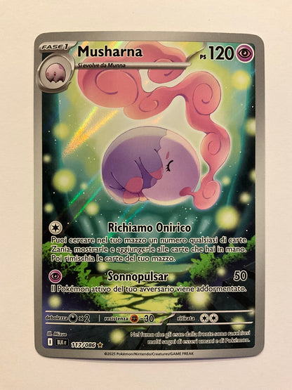 Musharna AR Schwarze Blitze 117/086 EX IT
