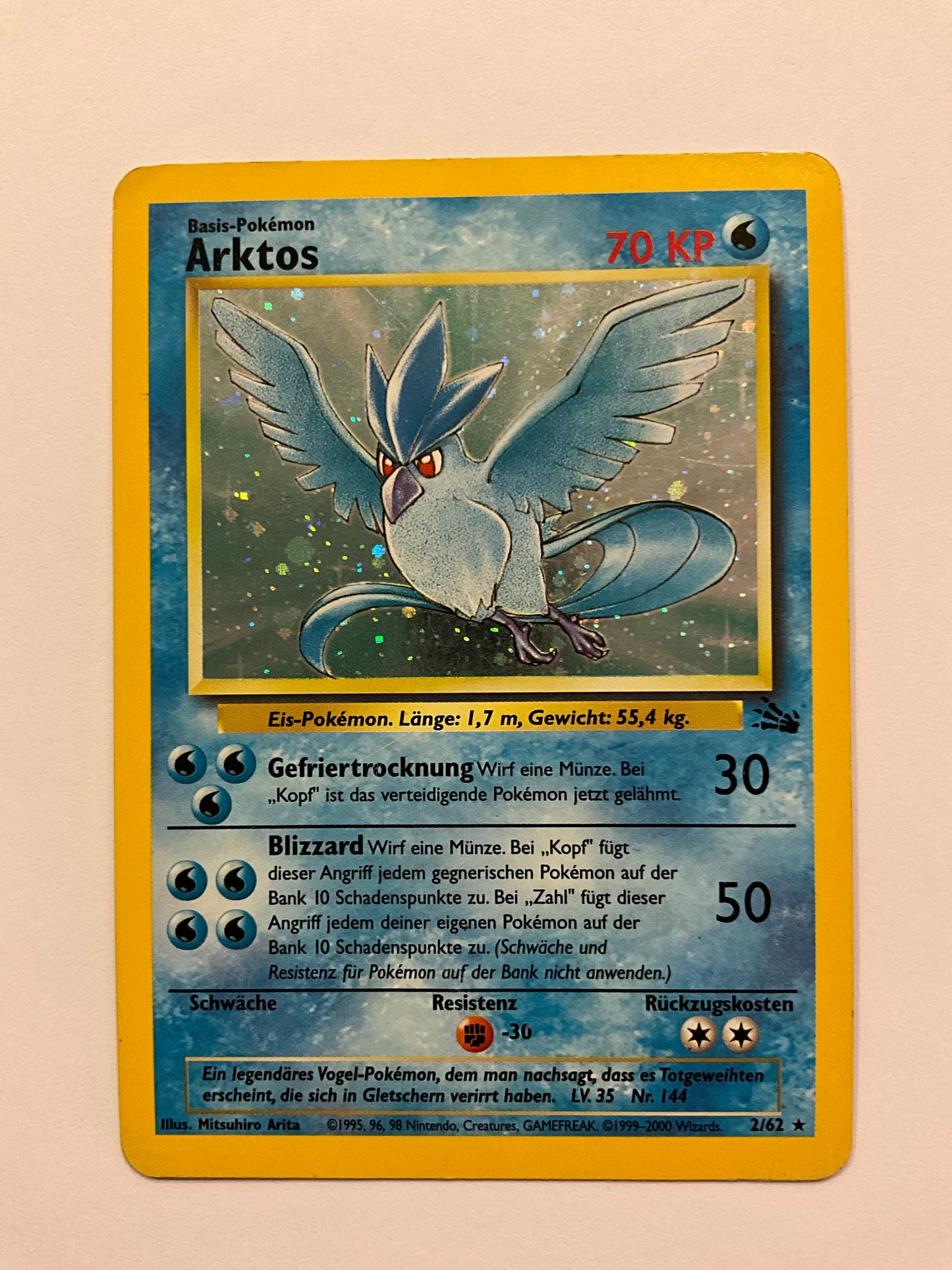 Arktos Fossil Holo 2/62 LP DE
