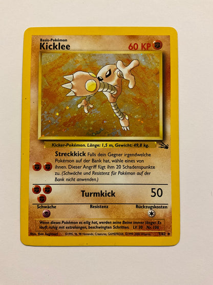 Kicklee Fossil Holo 7/62 GD DE