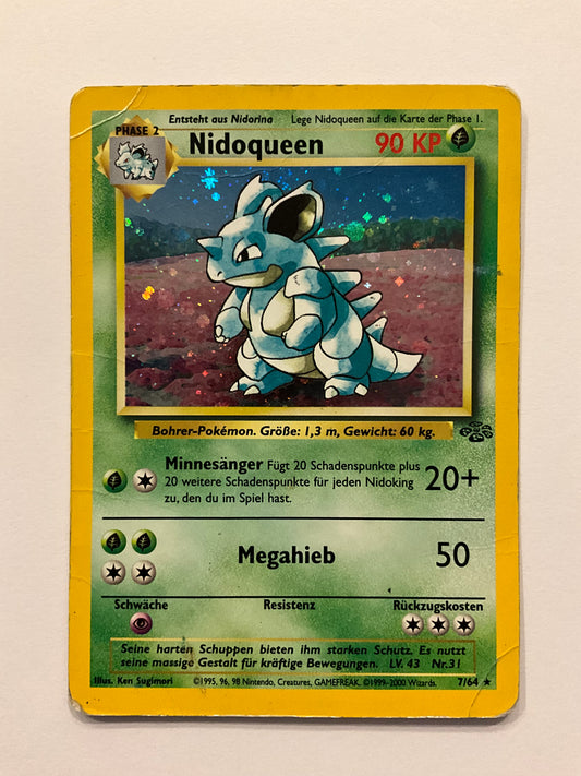 Nidoqueen Holo dschungel 7/64 PO DE