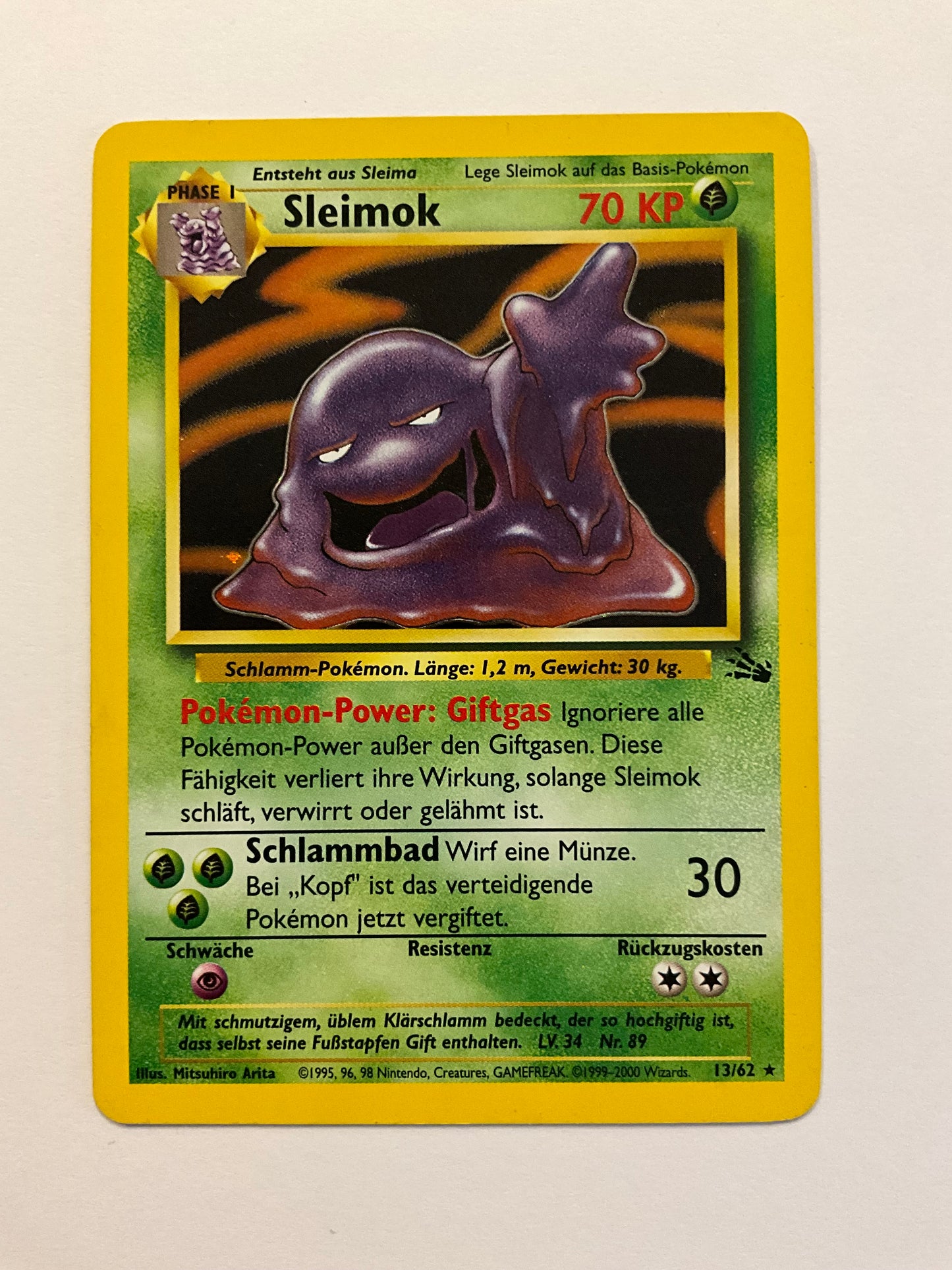 Sleimok Holo Fossil 13/62 GD DE
