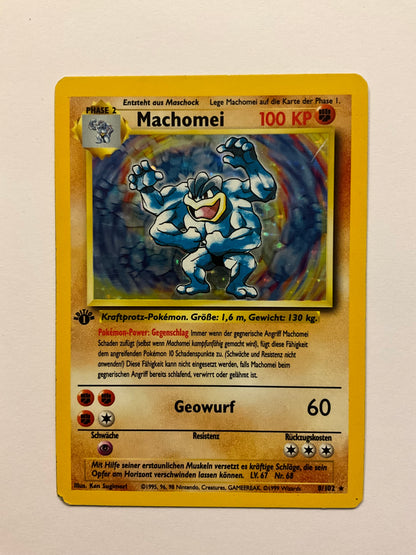 Machomei 1 edition Holo Base Set 8/102 LP DE