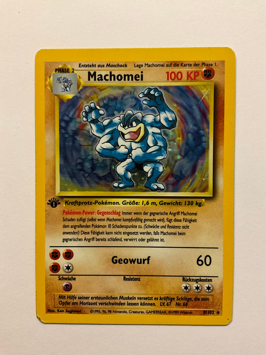 Machomei 1 edition Holo Base Set 8/102 LP DE