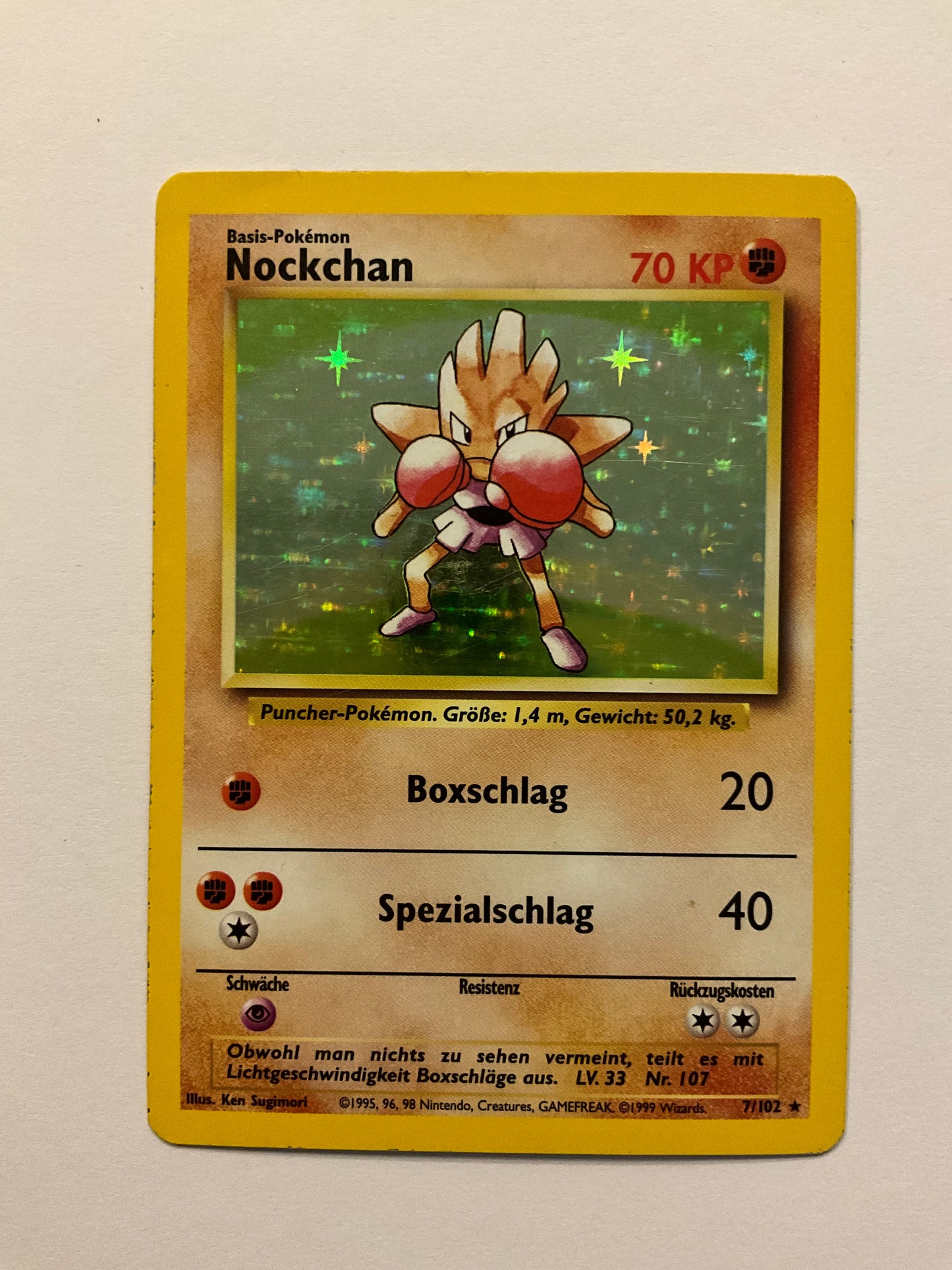 Nockchan Holo Base Set 7/102 GD DE