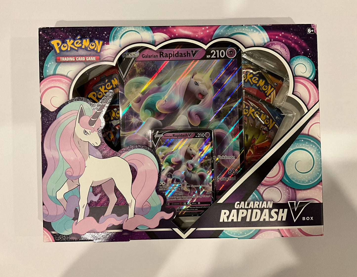 Pokémon Galarian Rapidash Galopa V Box EN Englisch OVP Sealed TCG Sammelbox