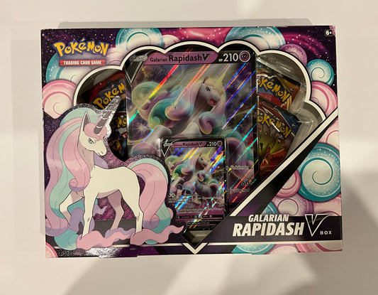 Pokémon Galarian Rapidash Galopa V Box EN Englisch OVP Sealed TCG Sammelbox