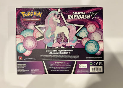 Pokémon Galarian Rapidash Galopa V Box EN Englisch OVP Sealed TCG Sammelbox