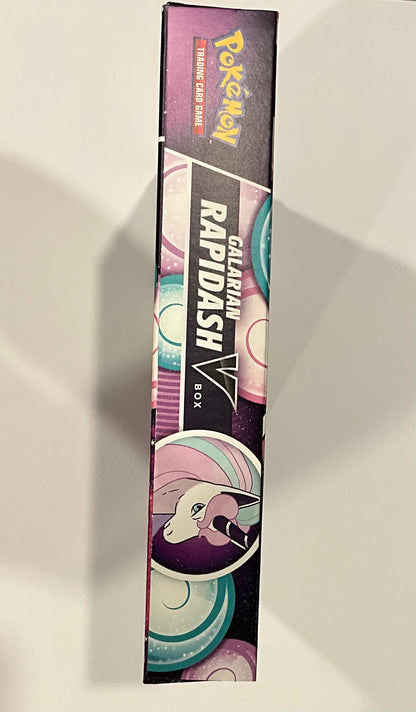 Pokémon Galarian Rapidash Galopa V Box EN Englisch OVP Sealed TCG Sammelbox