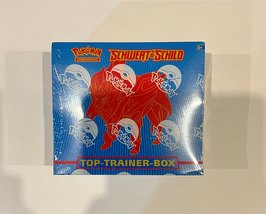 Pokémon Schwert & Schild Top Trainer Box Deutsch ETB OVP Sealed TCG Sammelbox