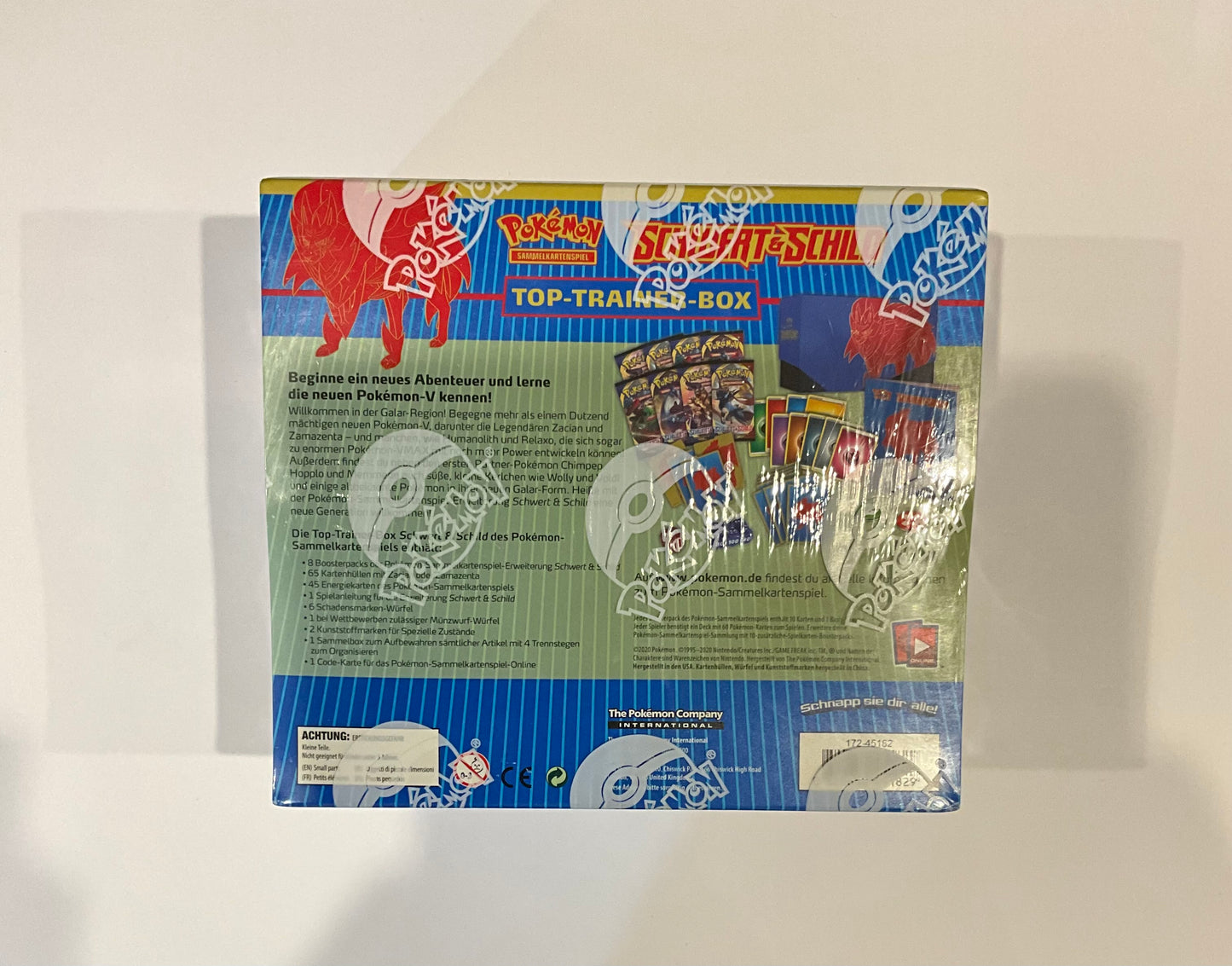 Pokémon Schwert & Schild Top Trainer Box Deutsch ETB OVP Sealed TCG Sammelbox