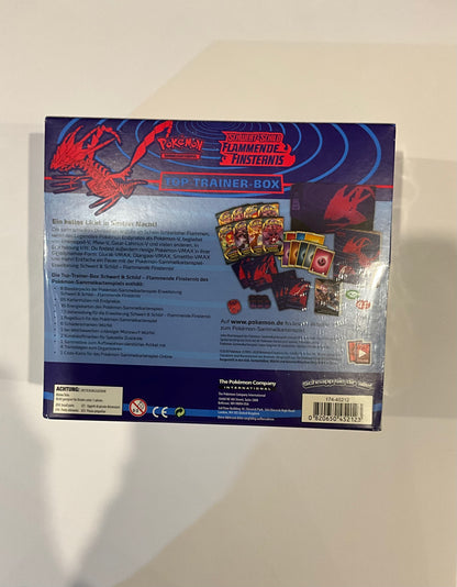 Pokémon Flammende Finsternis Top Trainer Box Deutsch ETB OVP Sealed TCG Sammelbox
