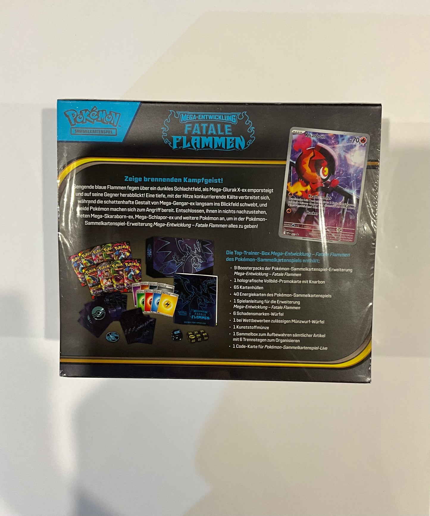 Pokémon Fatale Flammen Top-Trainer-Box DE