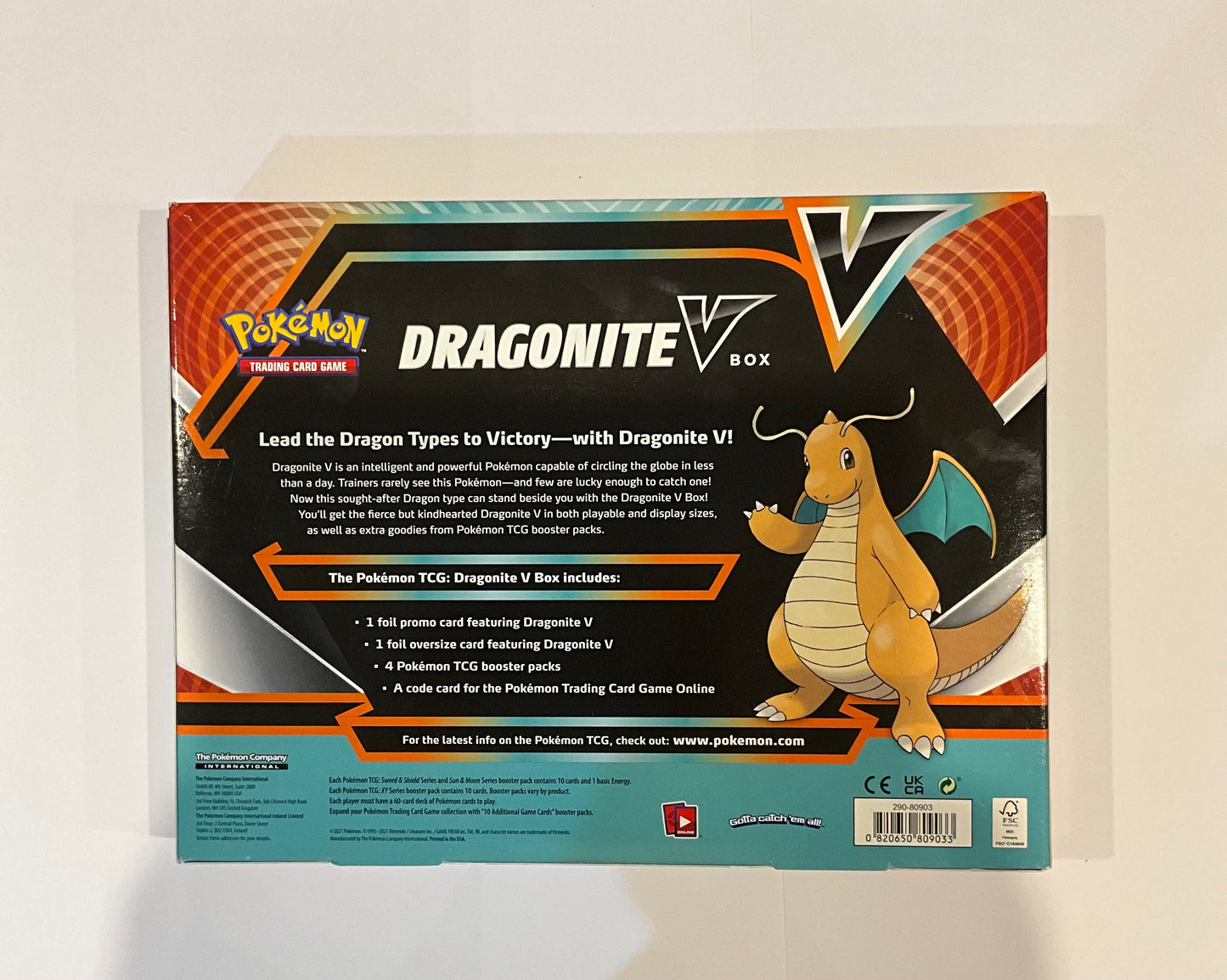 Pokémon Dragonite V Box EN Englisch OVP Sealed TCG Sammelbox