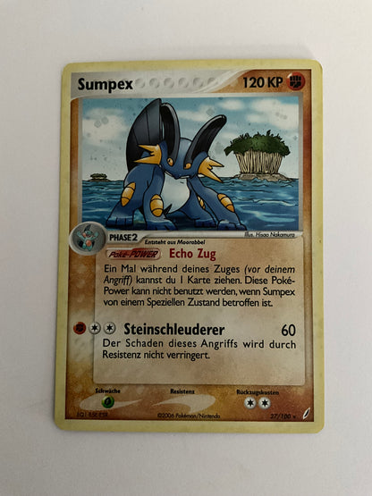 Pokémon Sumpex Swampert EX Holo Crystal Guardians 27/100 Deutsch Einzelkarte TCG