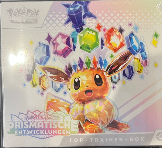 Pokémon Prismatische Entwicklungen Top-Trainer-Box (Deutsch)