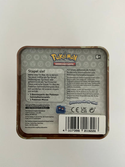 Pokémon Stacking Tin Kampf Fighting Tin Deutsch OVP Sealed TCG Sammelbox Collector Tin
