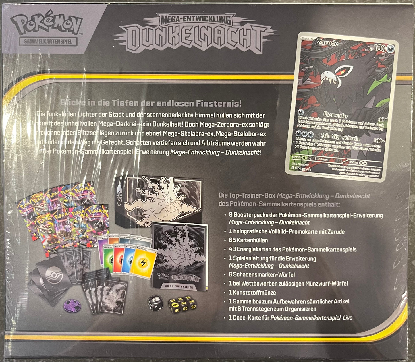 Pokémon ME05 Dunkelnacht Top-Trainer-Box (Deutsch)