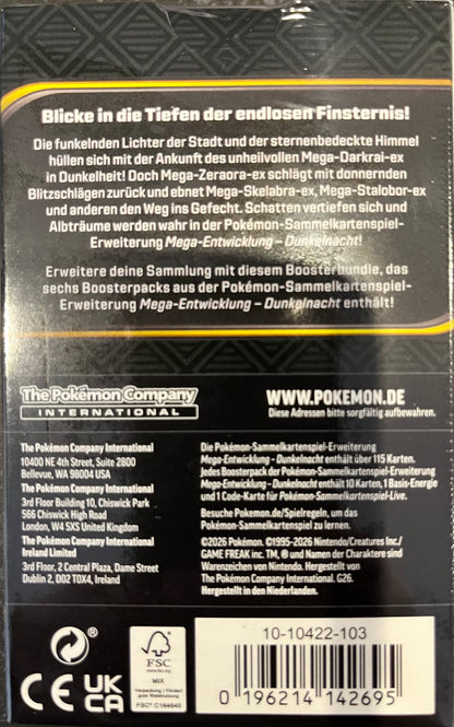 Pokémon ME05 Dunkelnacht Booster Bundle (Deutsch)