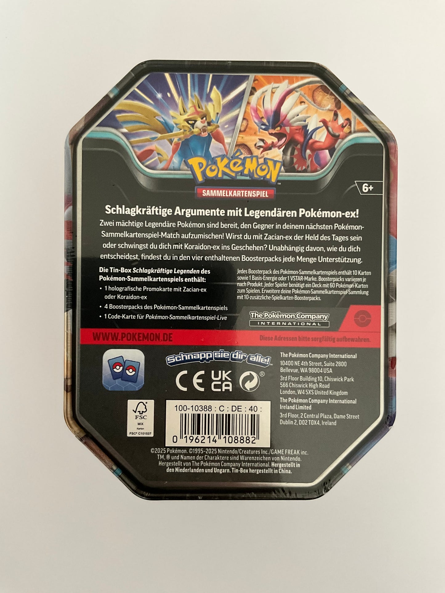 Pokémon Tin-Box Schlagkräftige Legenden Deutsch