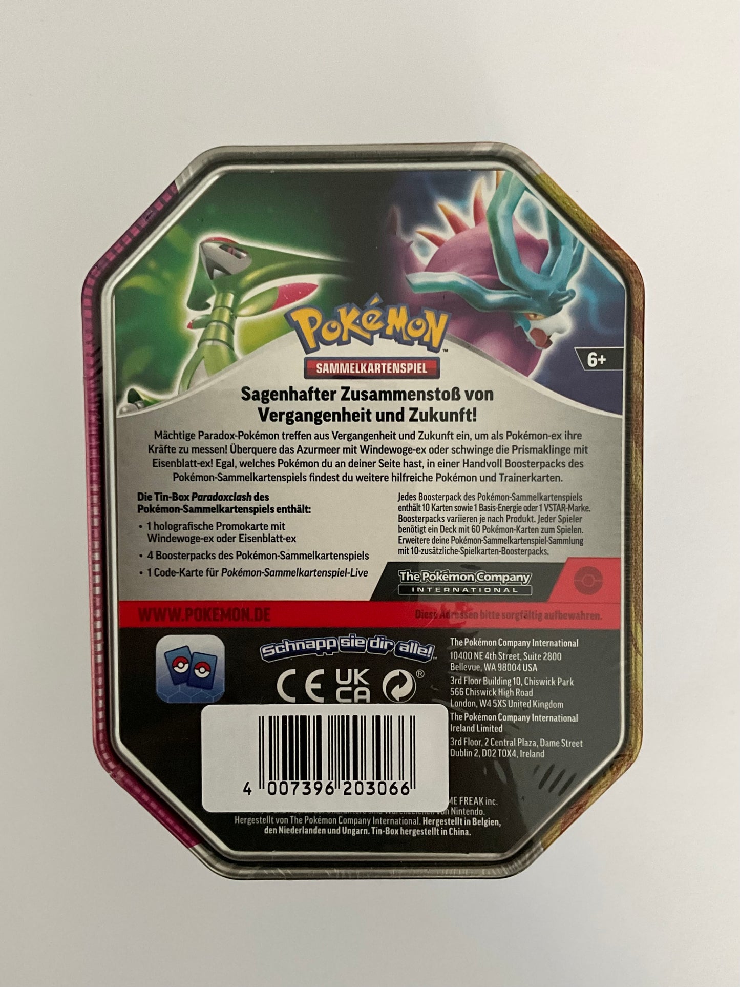 Pokémon Tin-Box Vergangenheit und Zukunft Deutsch