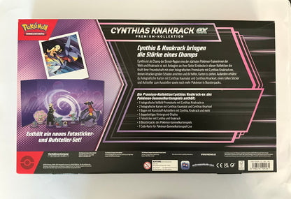 Pokémon Cynthias Knakrack ex Premium Collection Box Deutsch OVP Sealed TCG Sammelbox