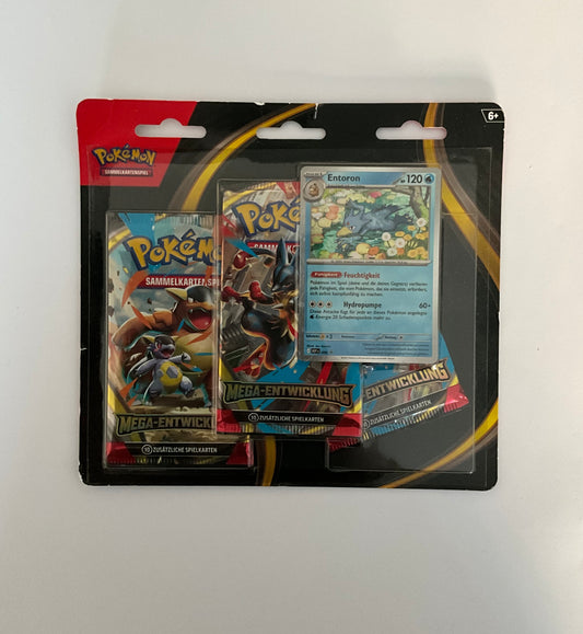Pokémon Mega-Entwicklung 3er Blister Deutsch OVP Sealed | Pokémon TCG