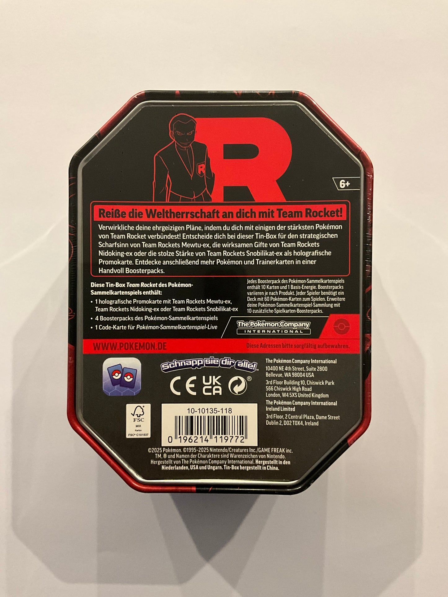 Pokémon Team Rockets Nidoking-ex Tin Box Deutsch OVP Sealed | Pokémon TCG