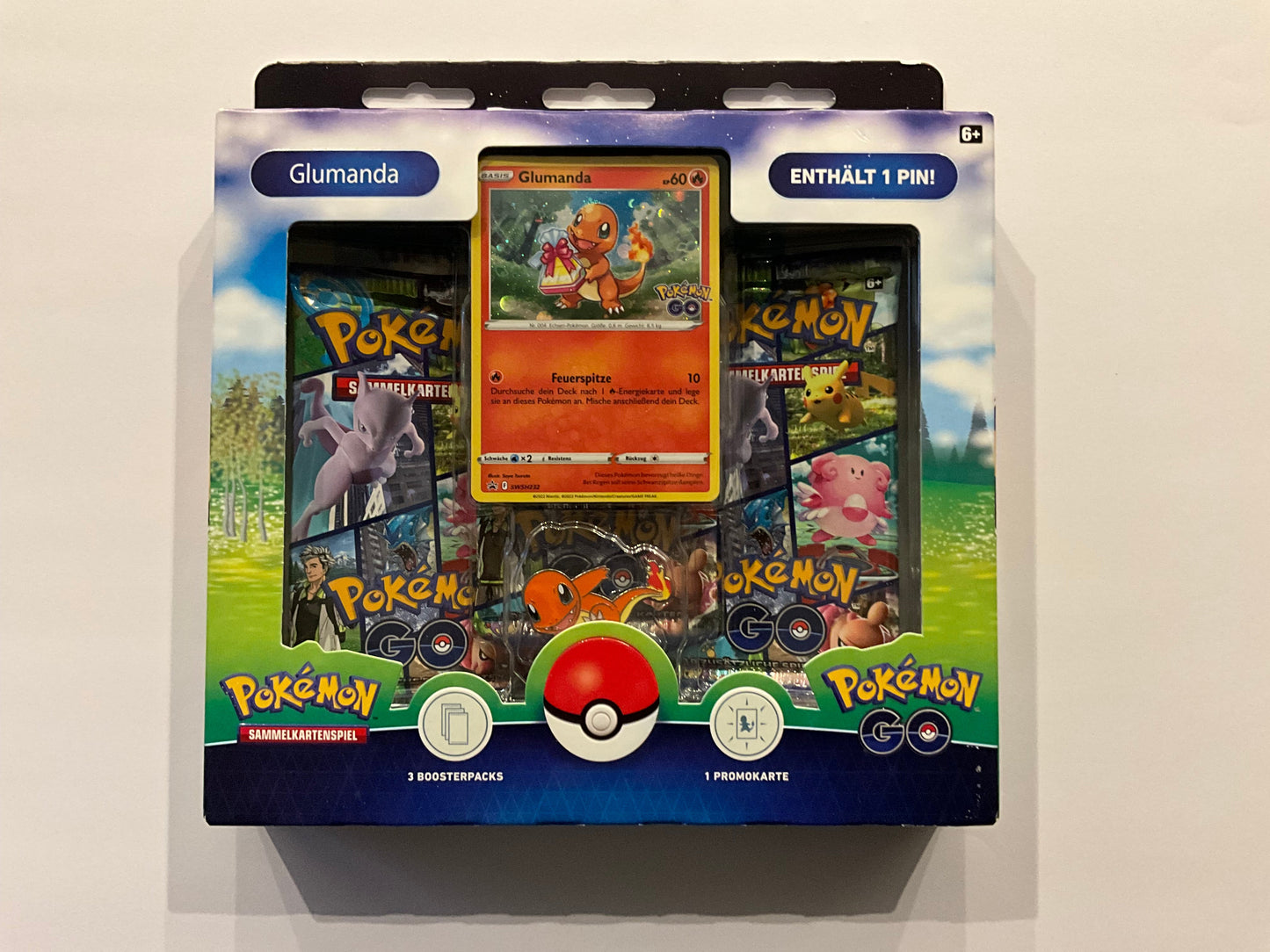 Pokémon GO Glumanda Pin Kollektion Deutsch OVP Sealed | Pokémon TCG