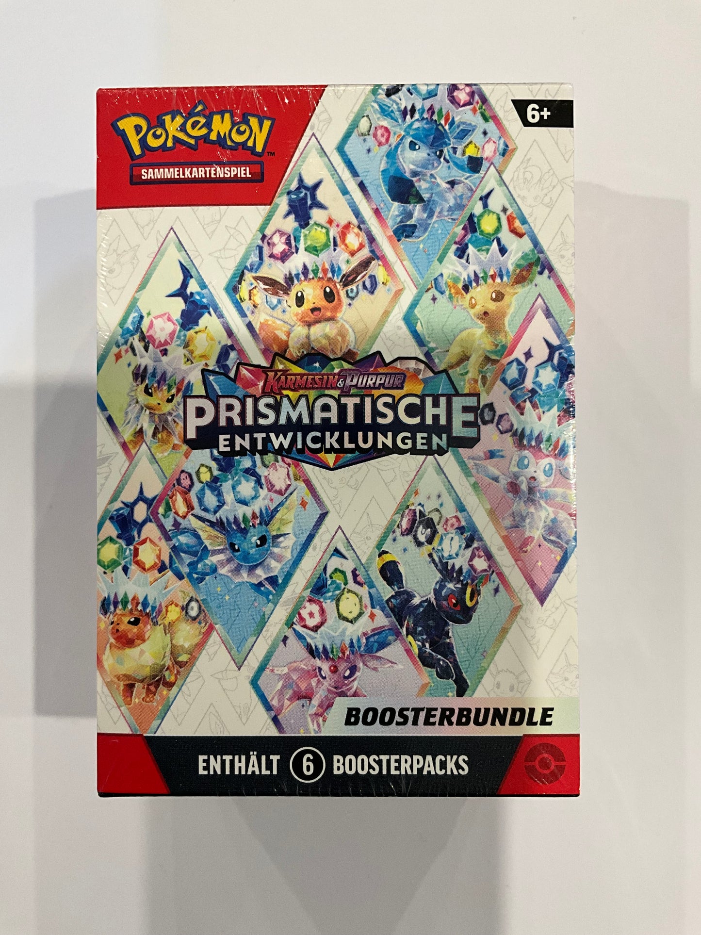 Pokémon Karmesin & Purpur Prismatische Entwicklungen Booster Bundle Deutsch 6 Booster OVP Sealed TCG Sammelbox