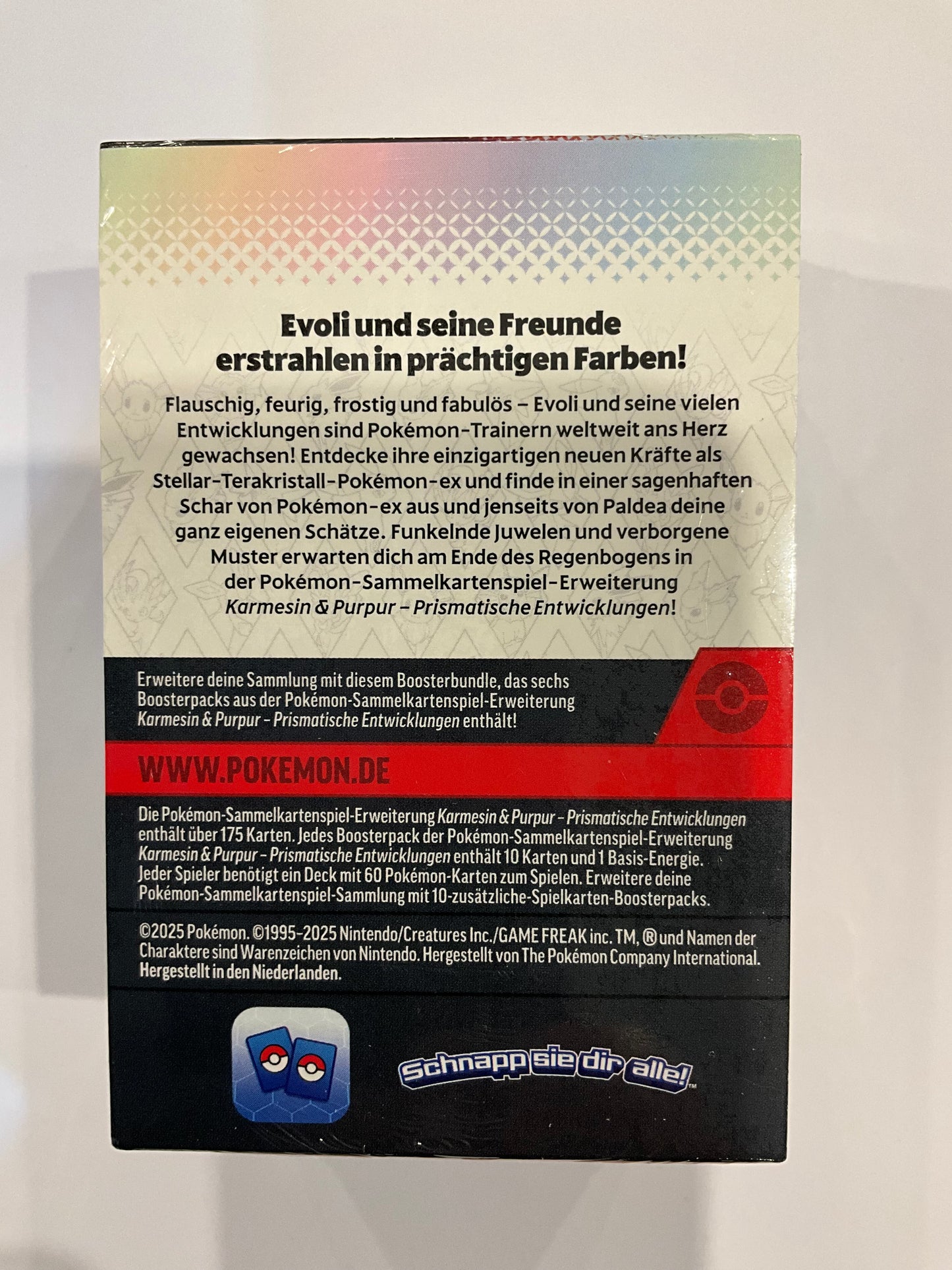Pokémon Karmesin & Purpur Prismatische Entwicklungen Booster Bundle Deutsch 6 Booster OVP Sealed TCG Sammelbox