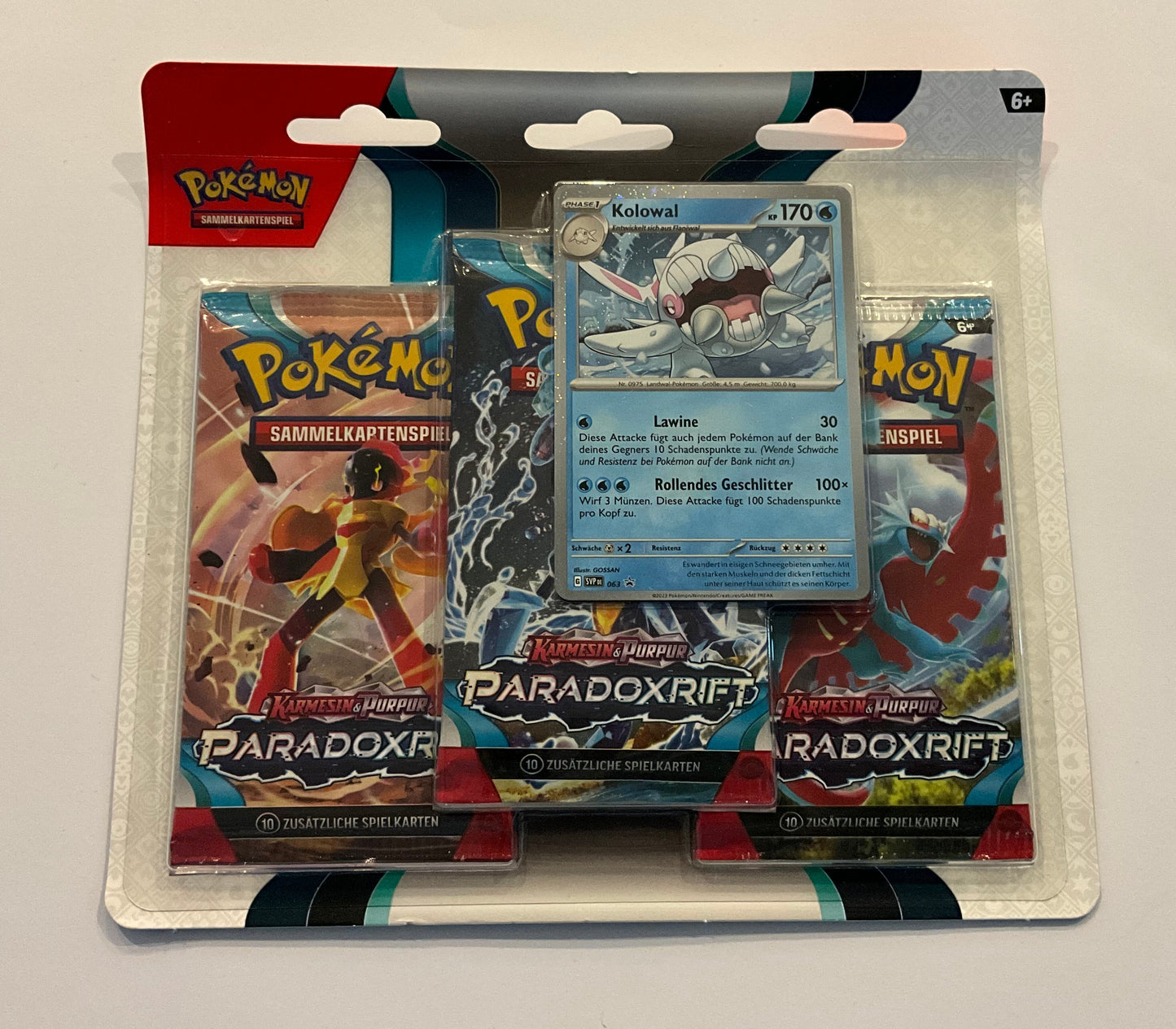 Pokémon Karmesin & Purpur – Paradoxrift 3-Pack Blister Deutsch OVP Sealed